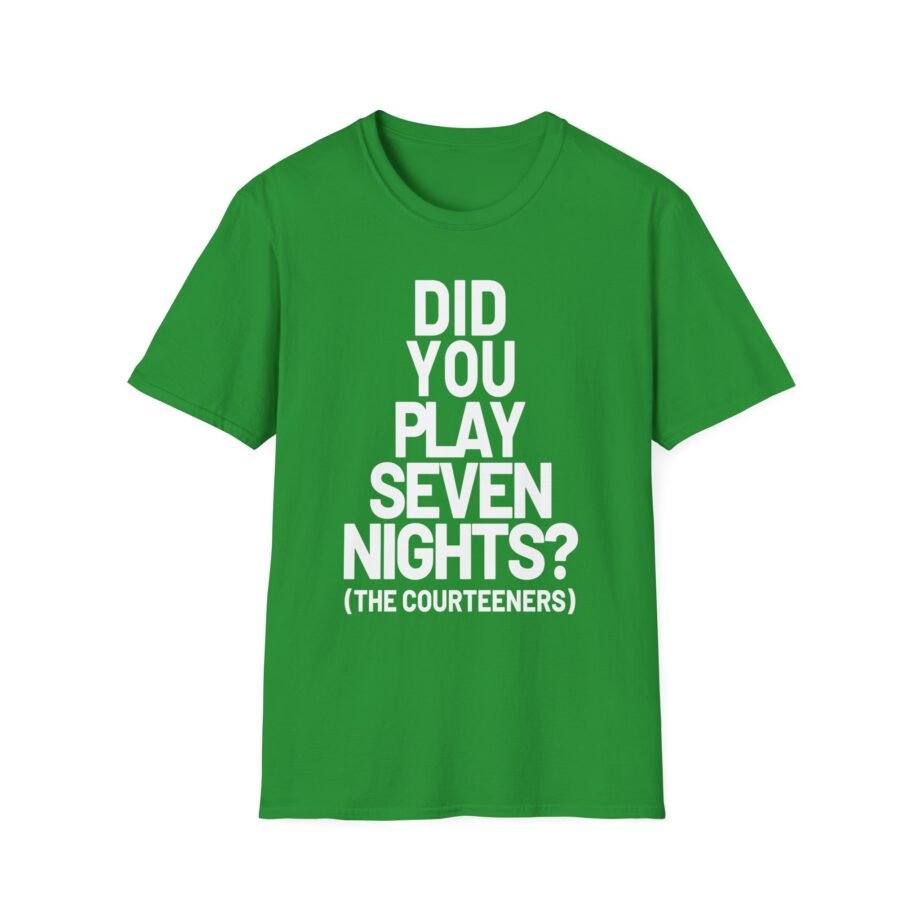 Courteeners Did You Play Seven Nights Unisex Softstyle T-Shirt
