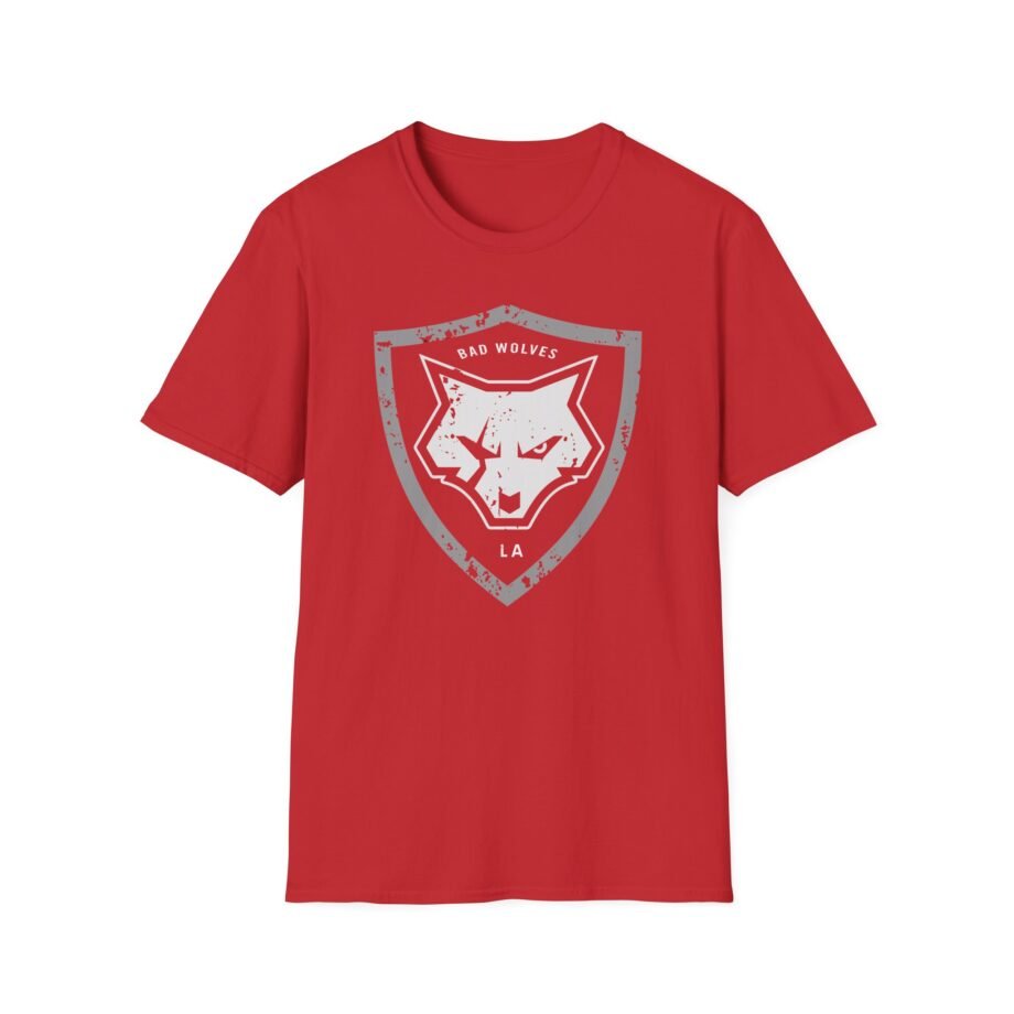 Bad Wolves Distressed Shield Unisex Softstyle T-Shirt