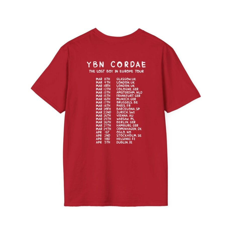 Cordae Lost Boy Euro Tour Unisex Softstyle T-Shirt