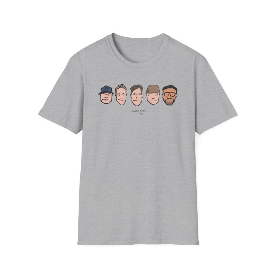 Kaiser Chiefs Cartoon Faces Unisex Softstyle T-Shirt