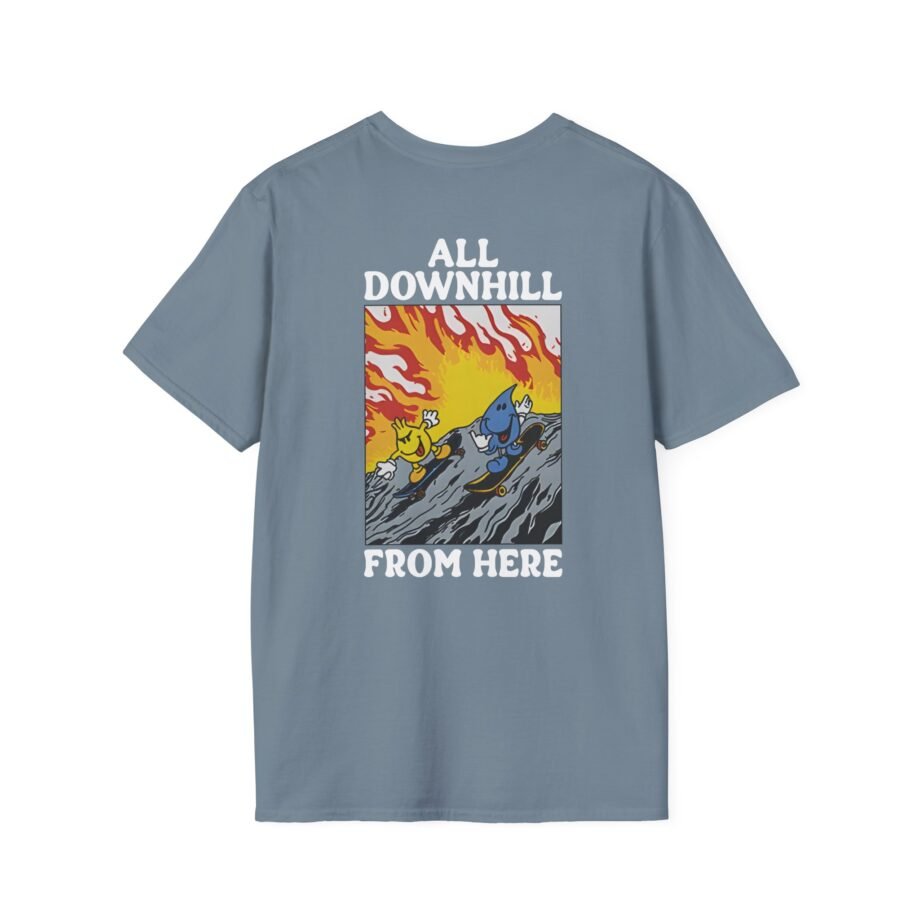 New Found Glory It’s All Downhill From Here Flame Unisex Softstyle T-Shirt