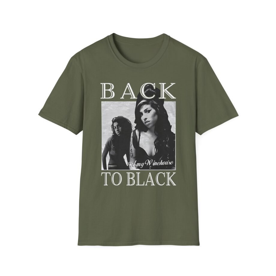Amy Winehouse Back to Black Unisex Softstyle T-Shirt