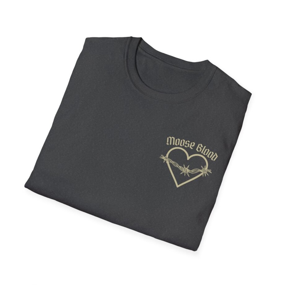 Moose Blood Barbed Wire Heart Unisex Softstyle T-Shirt
