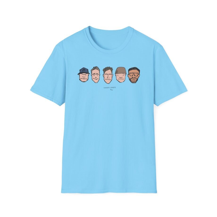 Kaiser Chiefs Cartoon Faces Unisex Softstyle T-Shirt