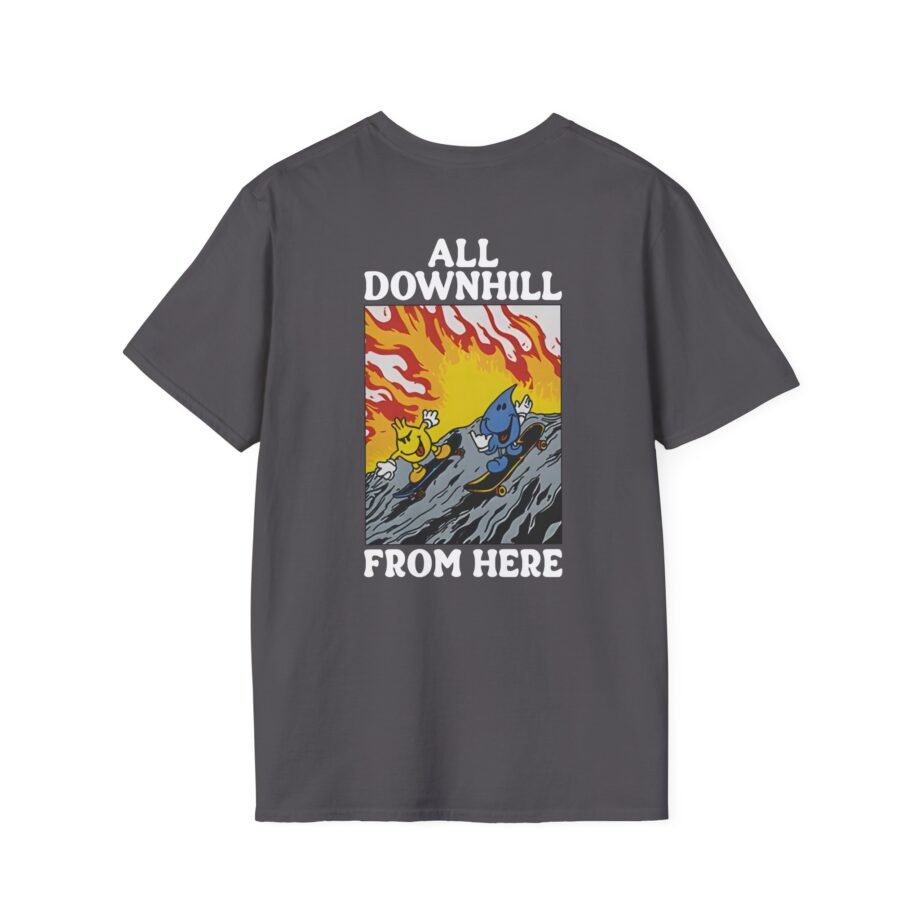 New Found Glory It’s All Downhill From Here Flame Unisex Softstyle T-Shirt