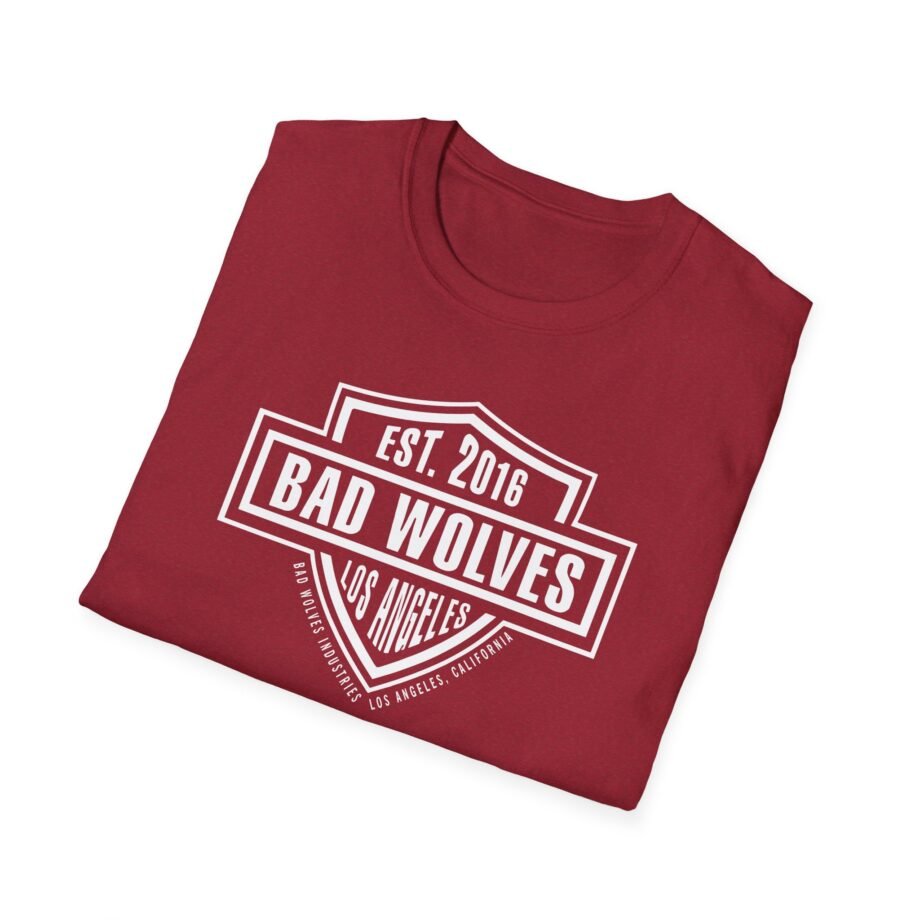 Bad Wolves Los Angeles Ca Shield Unisex Softstyle T-Shirt