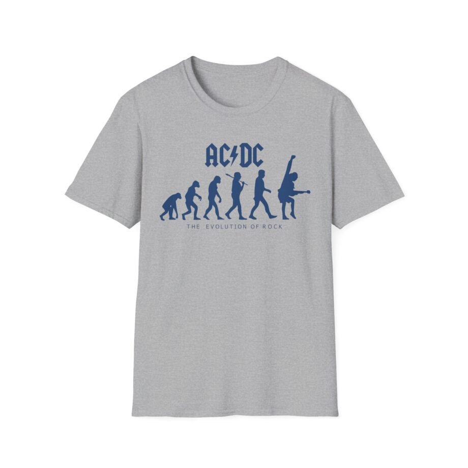 Acdc Evolution of Rock Unisex Softstyle T-Shirt