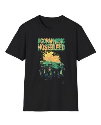 Agoraphobic Nosebleed Burning Coffin Unisex Softstyle T-Shirt