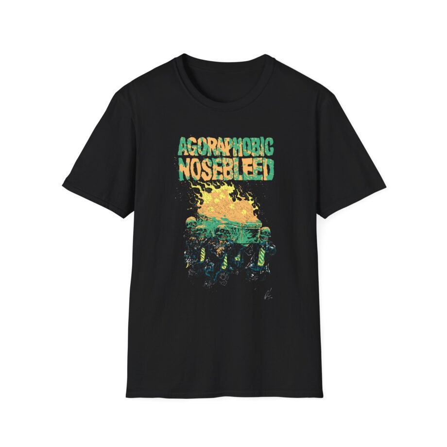 Agoraphobic Nosebleed Burning Coffin Unisex Softstyle T-Shirt