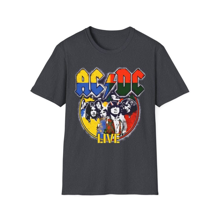 Acdc Live Colorblock Unisex Softstyle T-Shirt