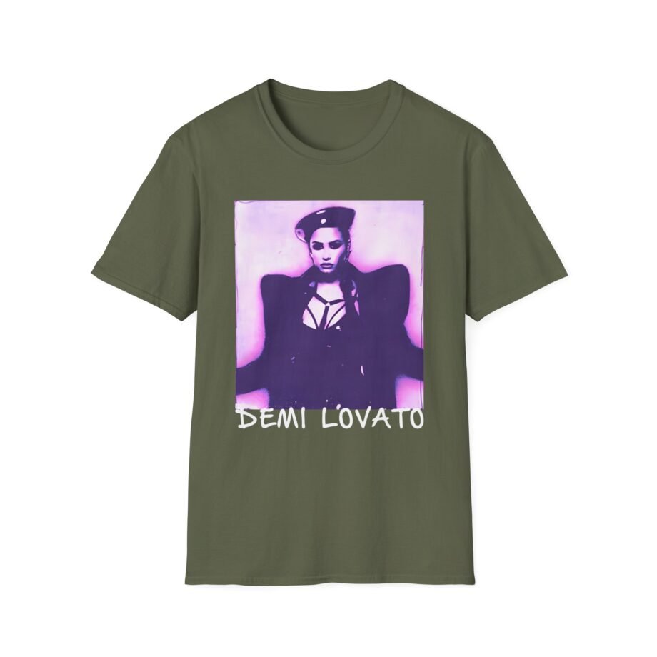 Demi Lovato Lilac Gradient Photo Unisex Softstyle T-Shirt