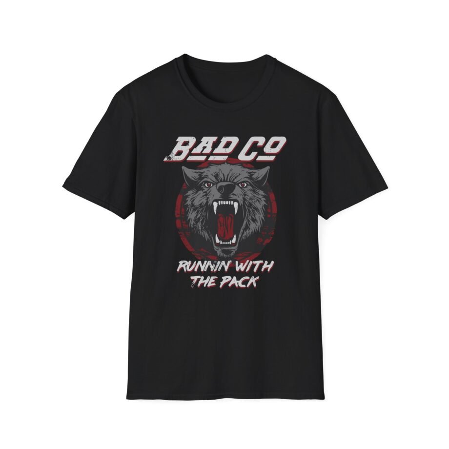 Bad Company Runnin' With the Pack Wolf Unisex Softstyle T-Shirt