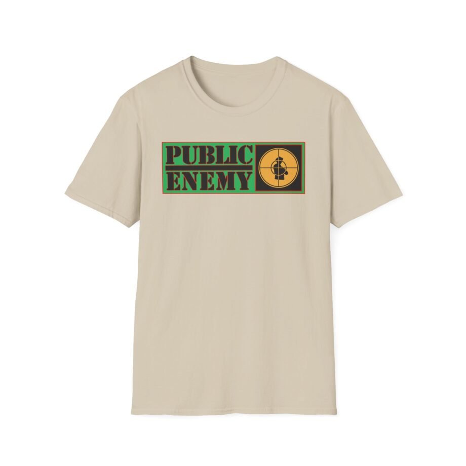 Public Enemy Nation Stack Text Unisex Softstyle T-Shirt