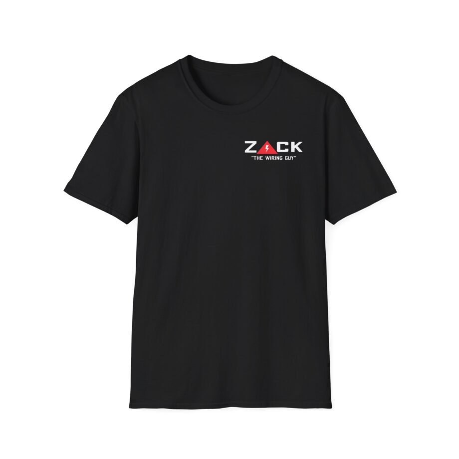 Cleetus Mcfarland Zack the Wiring Guy Caution Unisex Softstyle T-Shirt