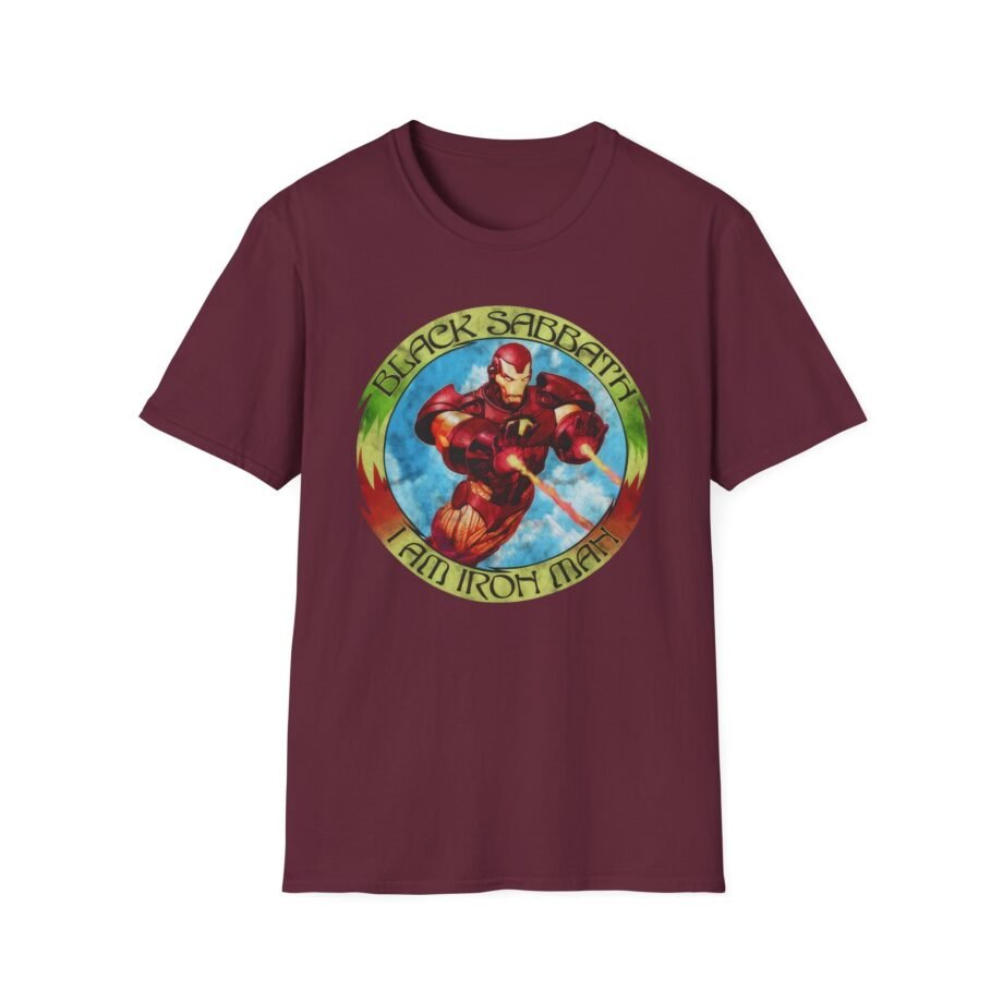 BS Iron Man Circle Unisex Softstyle T-Shirt