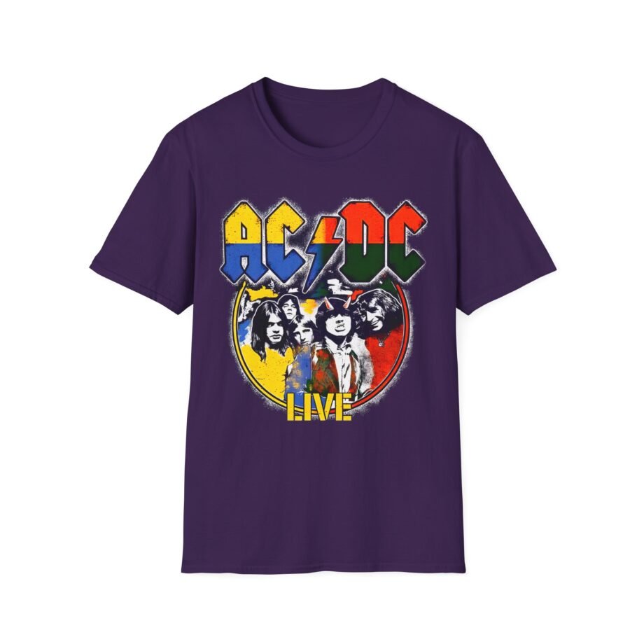 Acdc Live Colorblock Unisex Softstyle T-Shirt