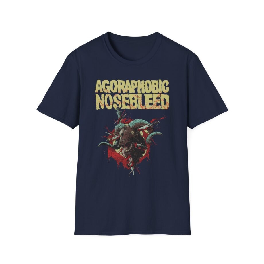 Agoraphobic Nosebleed Goat Head Unisex Softstyle T-Shirt