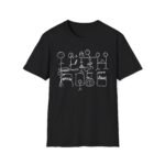 Leith Ross Stick Figures  Unisex Softstyle T-Shirt
