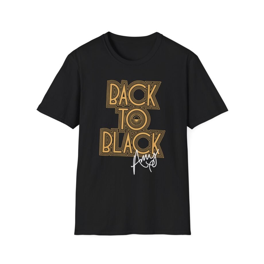 Amy Winehouse Back to Black Unisex Softstyle T-Shirt