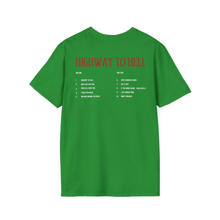 Acdc Highway to Hell Track List Unisex Softstyle T-Shirt