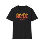Acdc 1973 Ombr Logo Unisex Softstyle T-Shirt