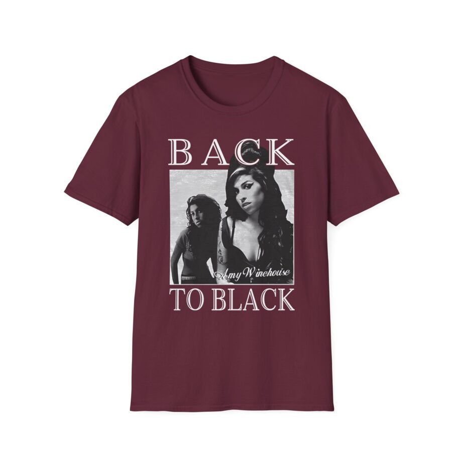 Amy Winehouse Back to Black Unisex Softstyle T-Shirt