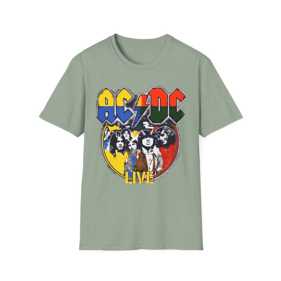 Acdc Live Colorblock Unisex Softstyle T-Shirt