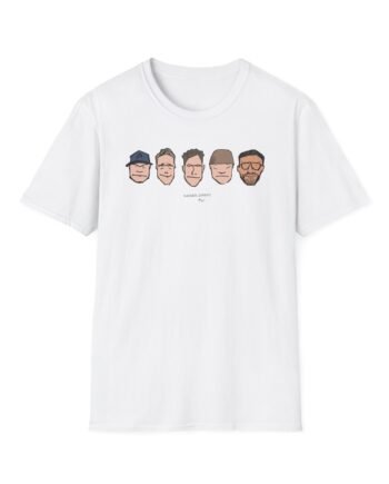 Kaiser Chiefs Cartoon Faces Unisex Softstyle T-Shirt
