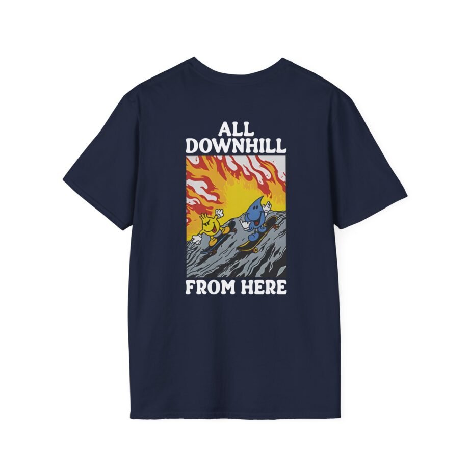 New Found Glory It’s All Downhill From Here Flame Unisex Softstyle T-Shirt