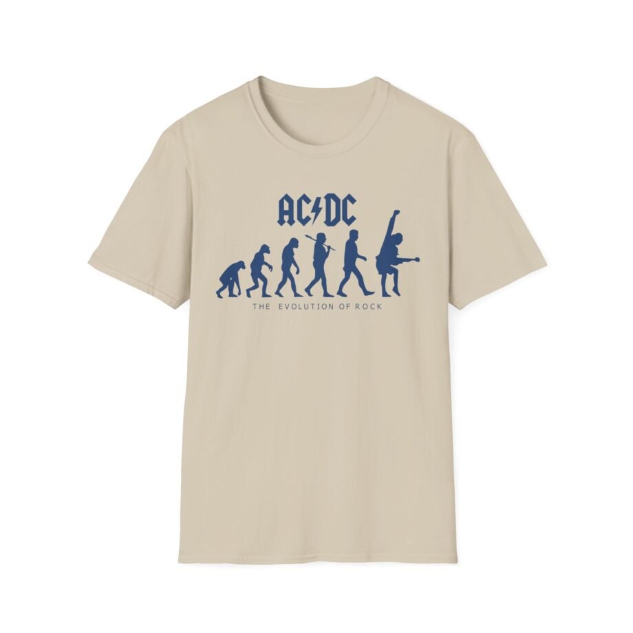 Acdc Evolution of Rock Unisex Softstyle T-Shirt