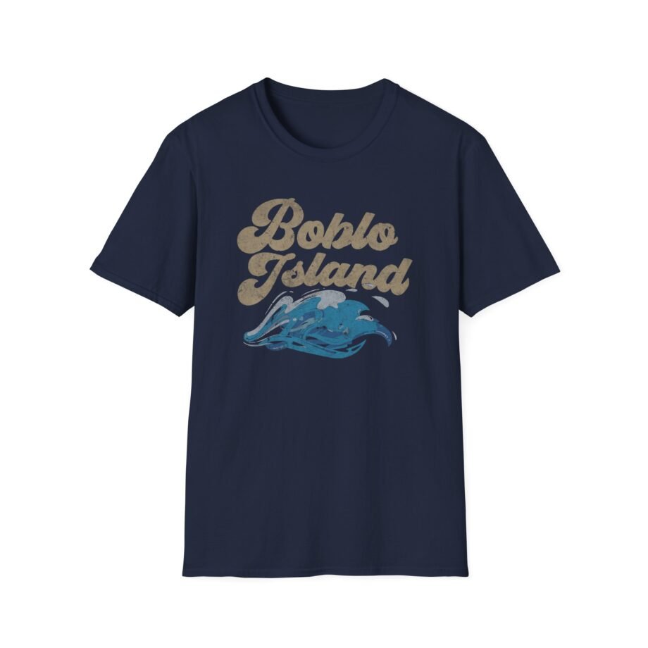 Detroit Lions Boblo Island Retro Ringer Unisex Softstyle T-Shirt