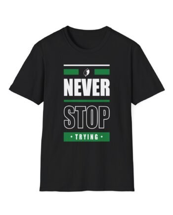 Equilibrium Never Stop Trying Kids Unisex Softstyle T-Shirt
