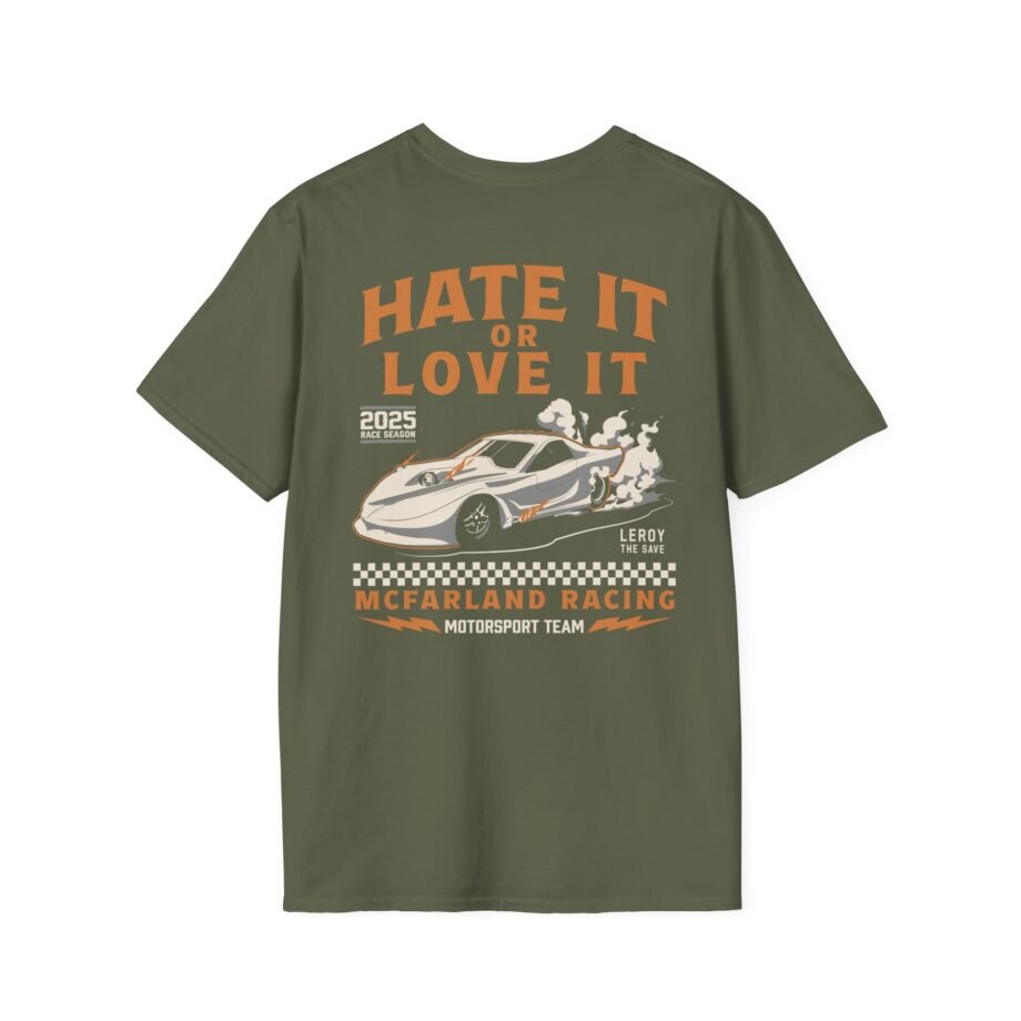 Cleetus Mcfarland Hate It or Love It Leroy Unisex Softstyle T-Shirt