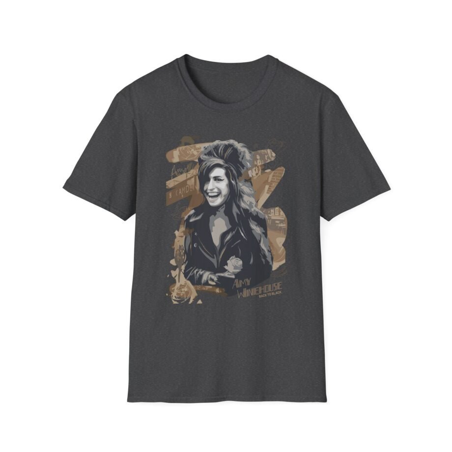 Amy Winehouse Portrait Unisex Softstyle T-Shirt