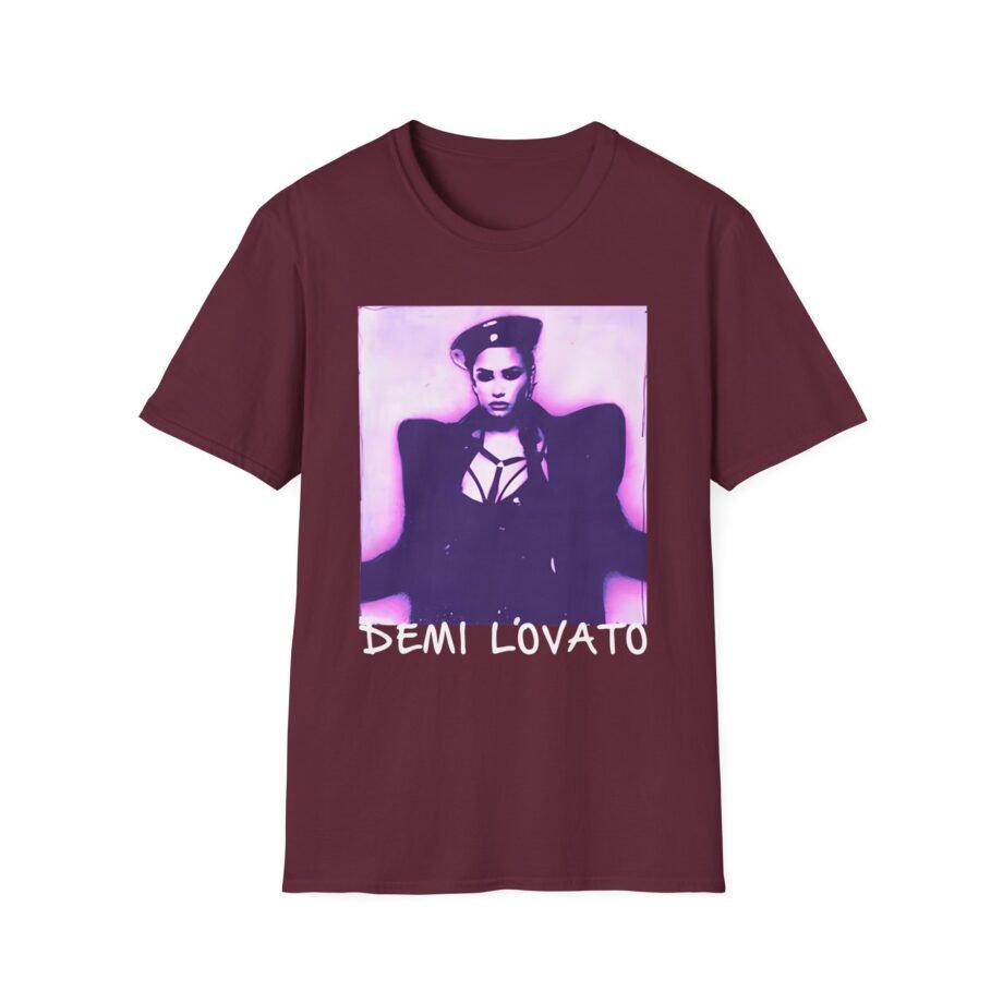 Demi Lovato Lilac Gradient Photo Unisex Softstyle T-Shirt