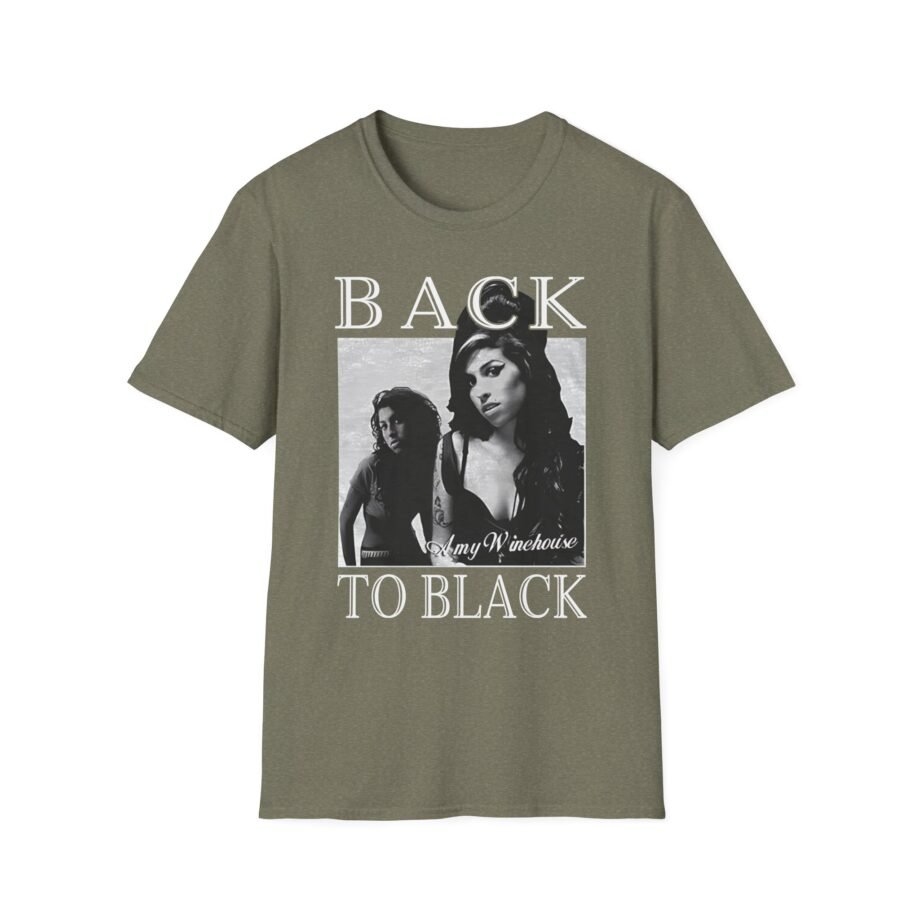 Amy Winehouse Back to Black Unisex Softstyle T-Shirt