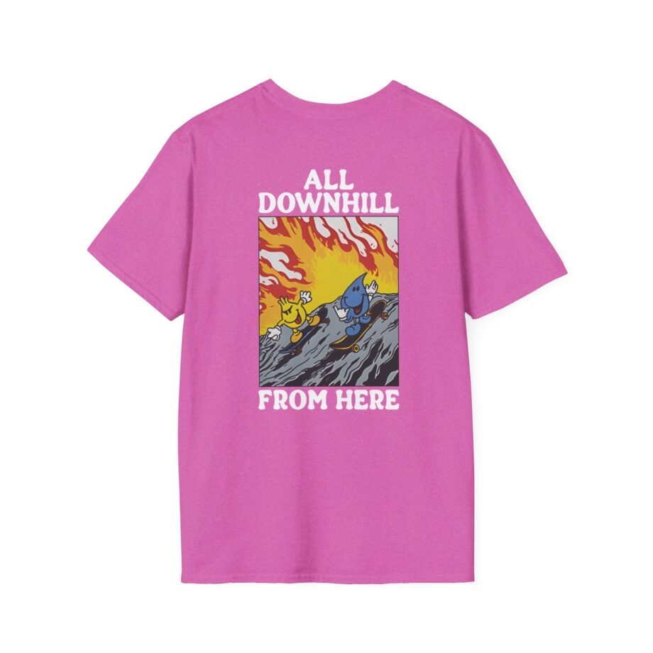 New Found Glory It’s All Downhill From Here Flame Unisex Softstyle T-Shirt
