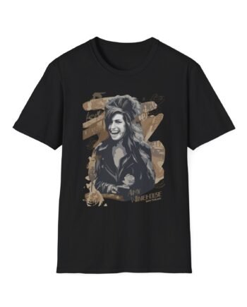 Amy Winehouse Portrait Unisex Softstyle T-Shirt