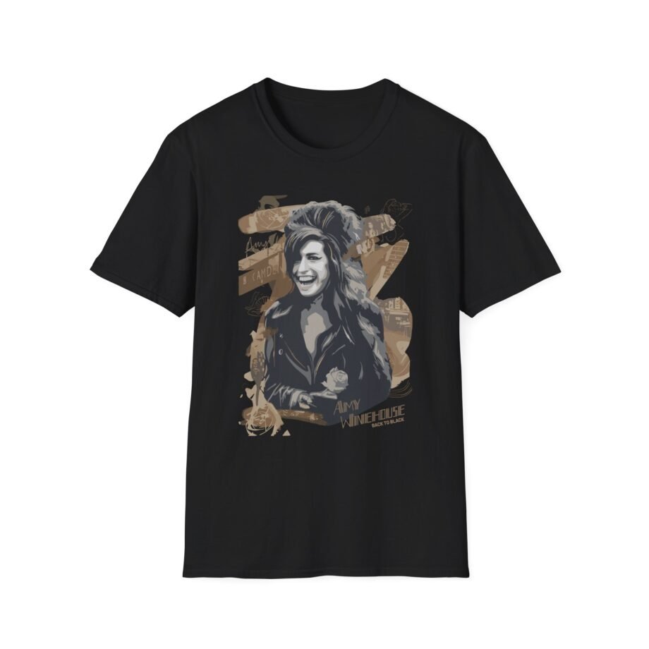 Amy Winehouse Portrait Unisex Softstyle T-Shirt