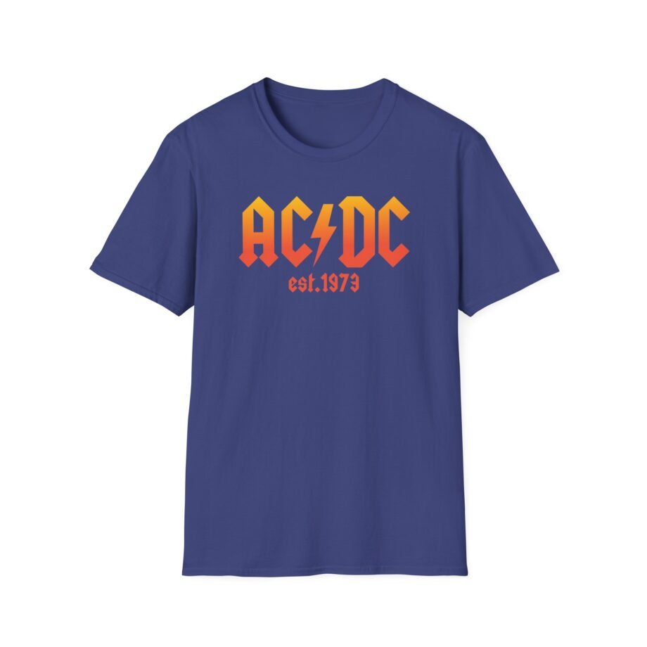 Acdc 1973 Ombr Logo Unisex Softstyle T-Shirt