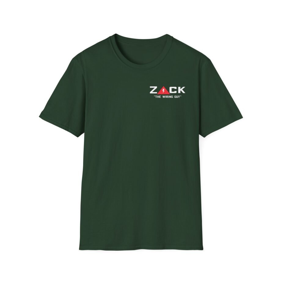 Cleetus Mcfarland Zack the Wiring Guy Caution Unisex Softstyle T-Shirt