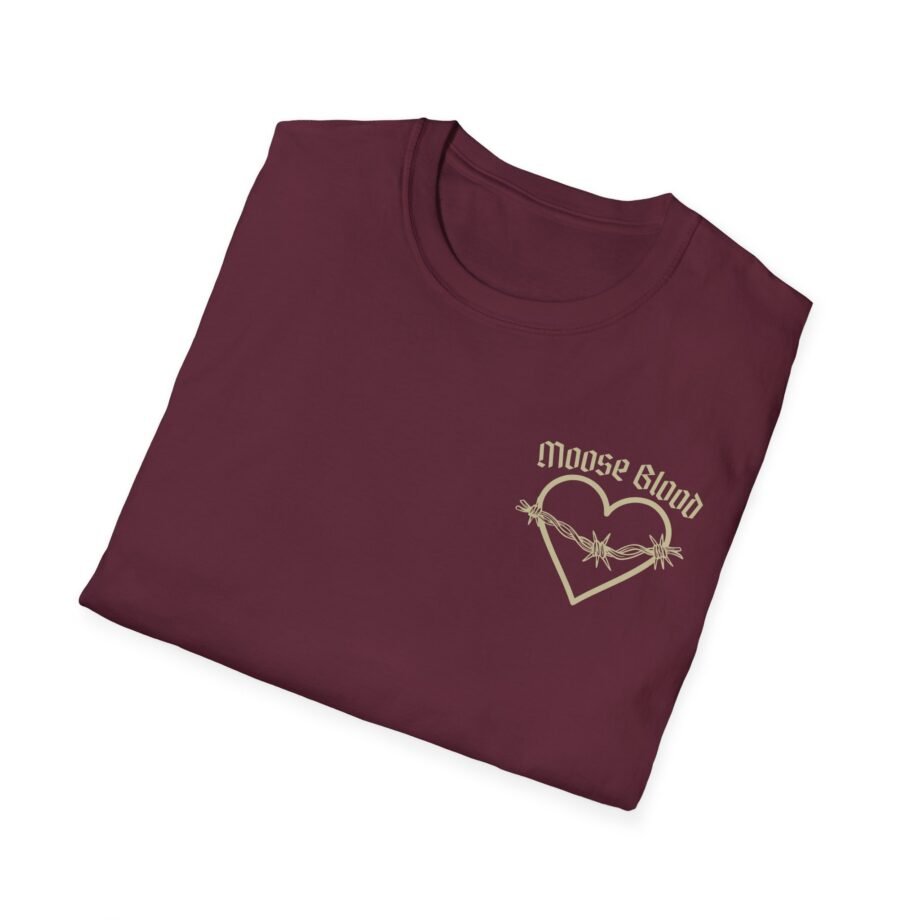 Moose Blood Barbed Wire Heart Unisex Softstyle T-Shirt