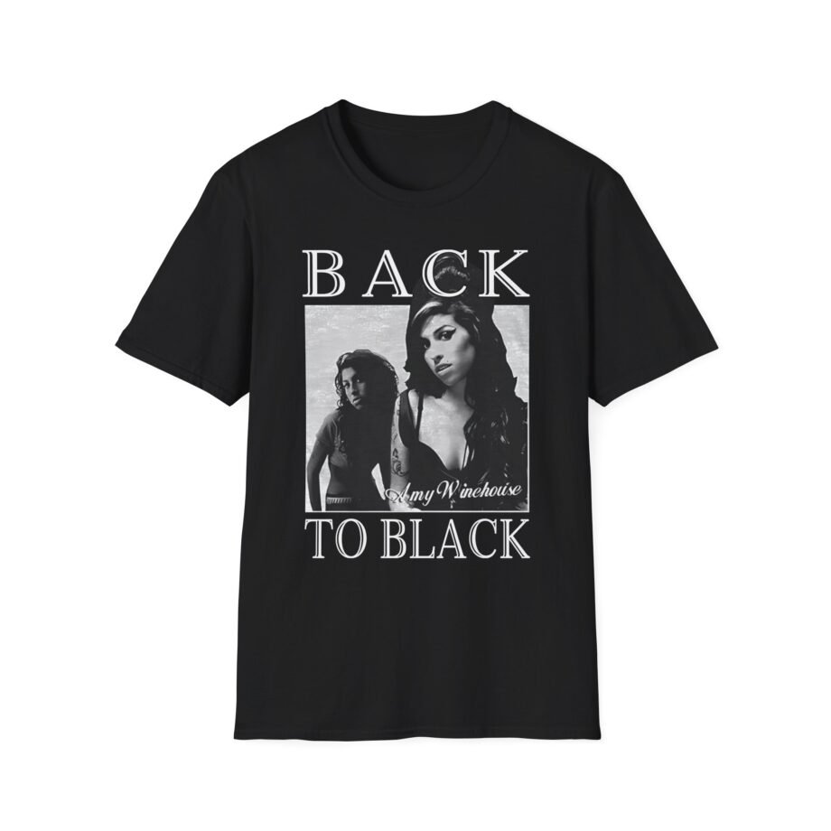 Amy Winehouse Back to Black Unisex Softstyle T-Shirt