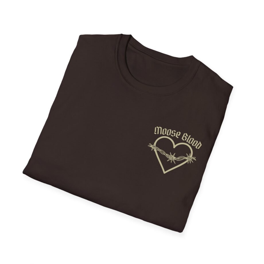 Moose Blood Barbed Wire Heart Unisex Softstyle T-Shirt