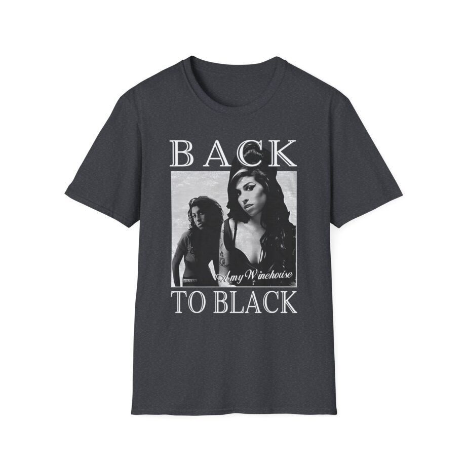 Amy Winehouse Back to Black Unisex Softstyle T-Shirt