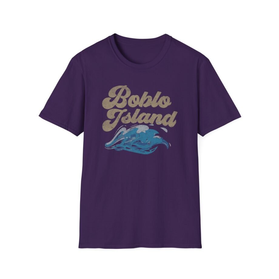 Detroit Lions Boblo Island Retro Ringer Unisex Softstyle T-Shirt