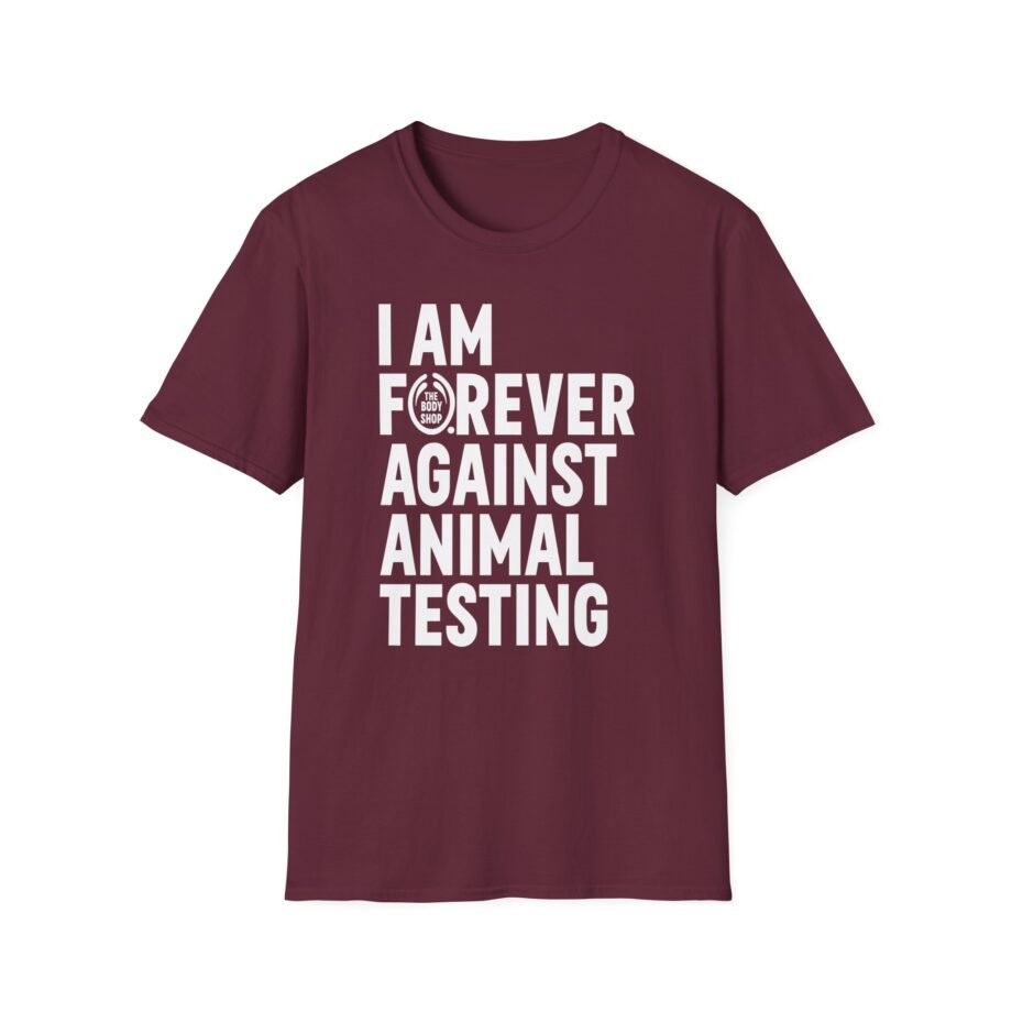 AJ I Am Forever Against Animal Testing Unisex Softstyle T-Shirt