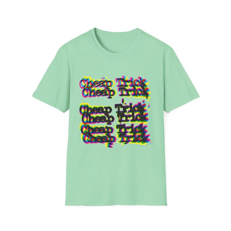 Cheap Trick 3d Logo Unisex Softstyle T-Shirt