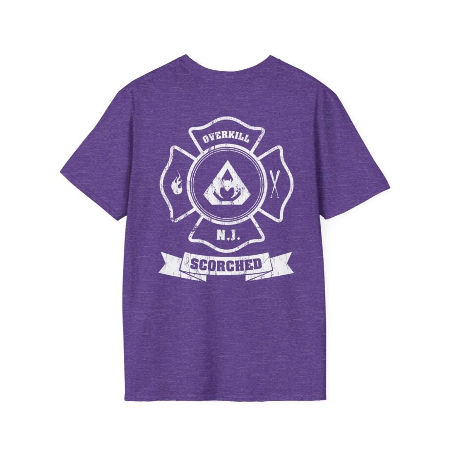 Overkill Scorched Stretched Logo Unisex Softstyle T-Shirt