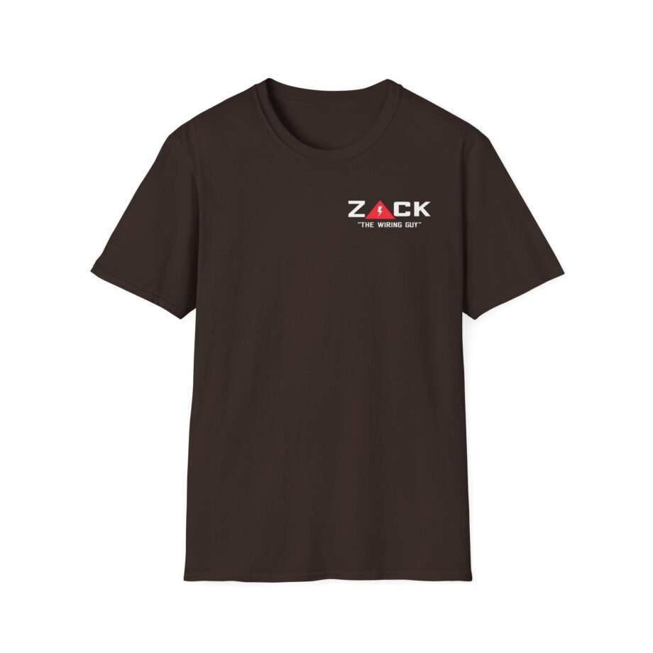 Cleetus Mcfarland Zack the Wiring Guy Caution Unisex Softstyle T-Shirt